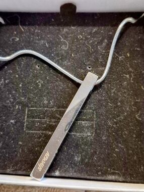 BN Silver Bar Pendant Necklace for Women